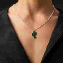 Softness with Wild Cactus Pendant