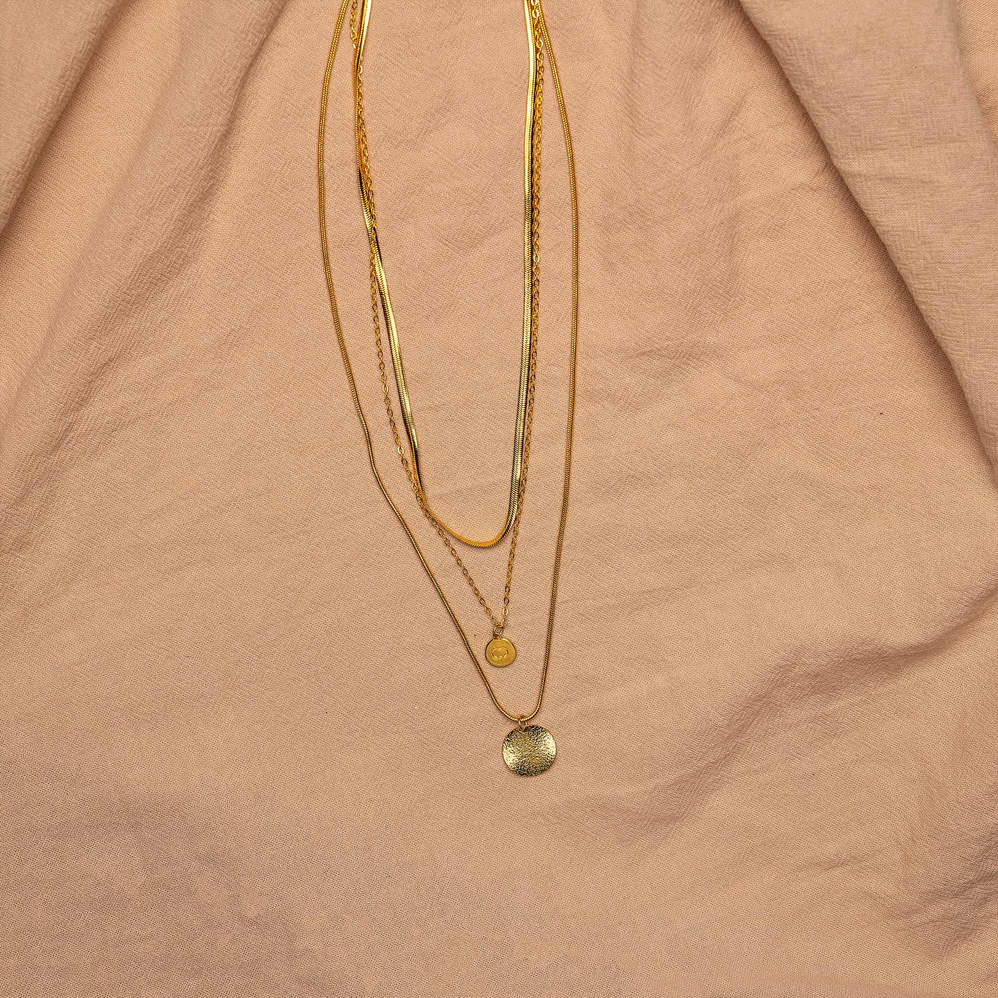 Golden Sundry Set Necklaces