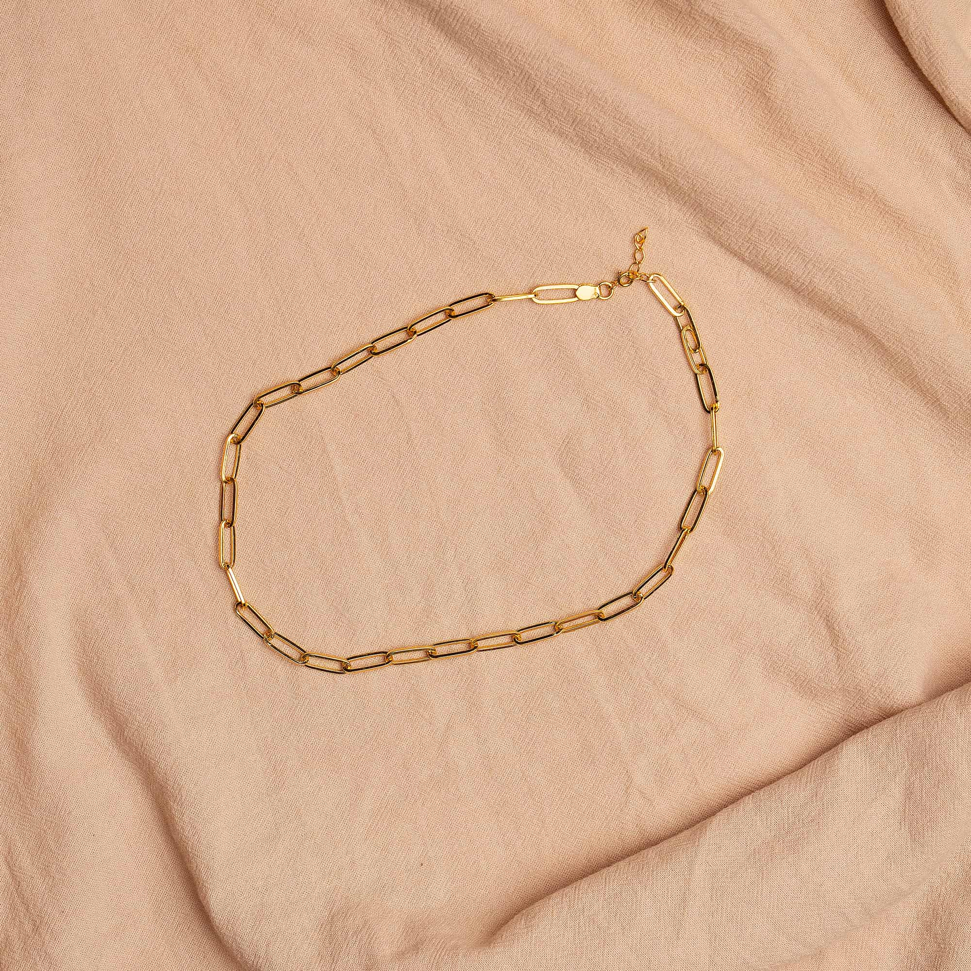 Linked gold Necklace