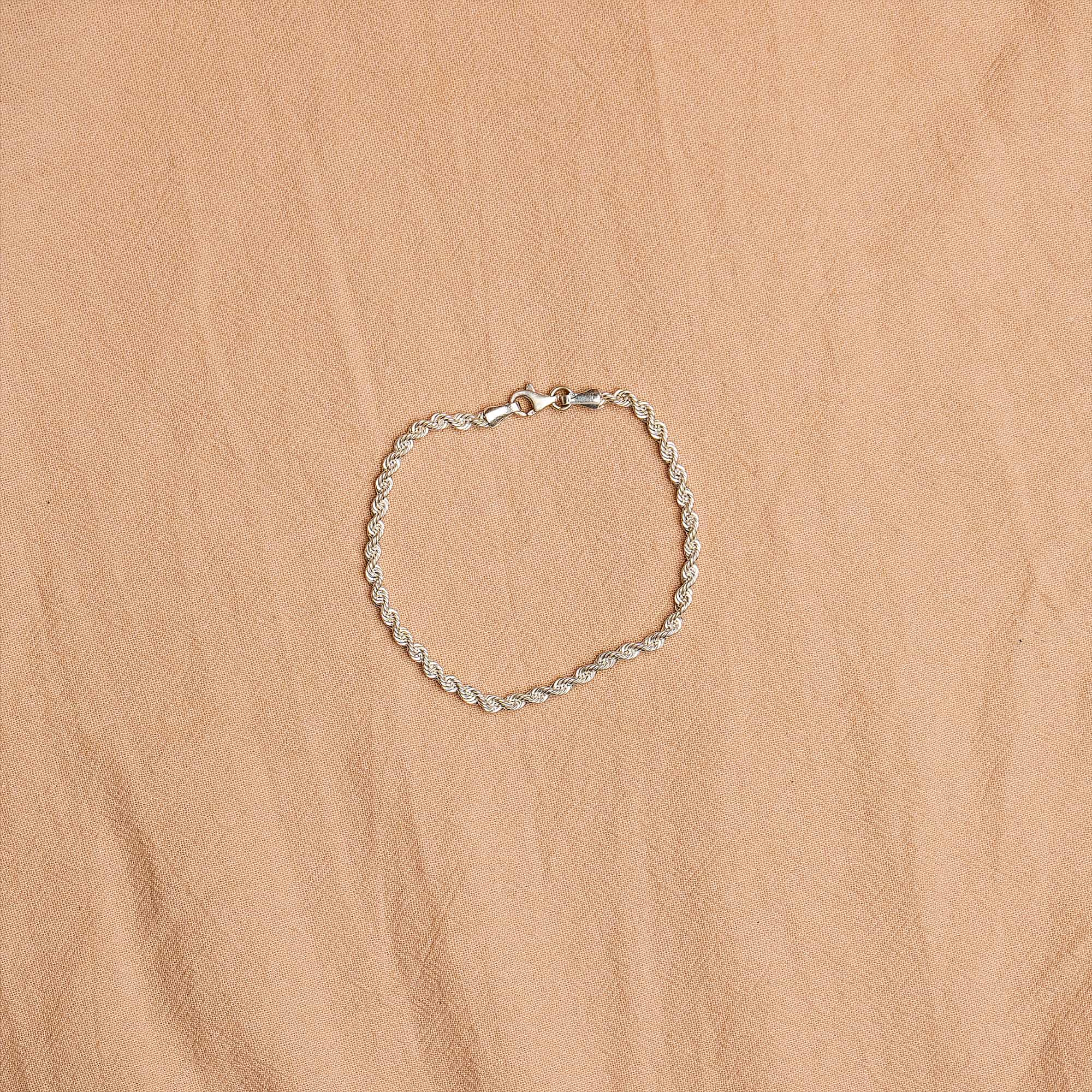 Twisted Silver Bracelet 