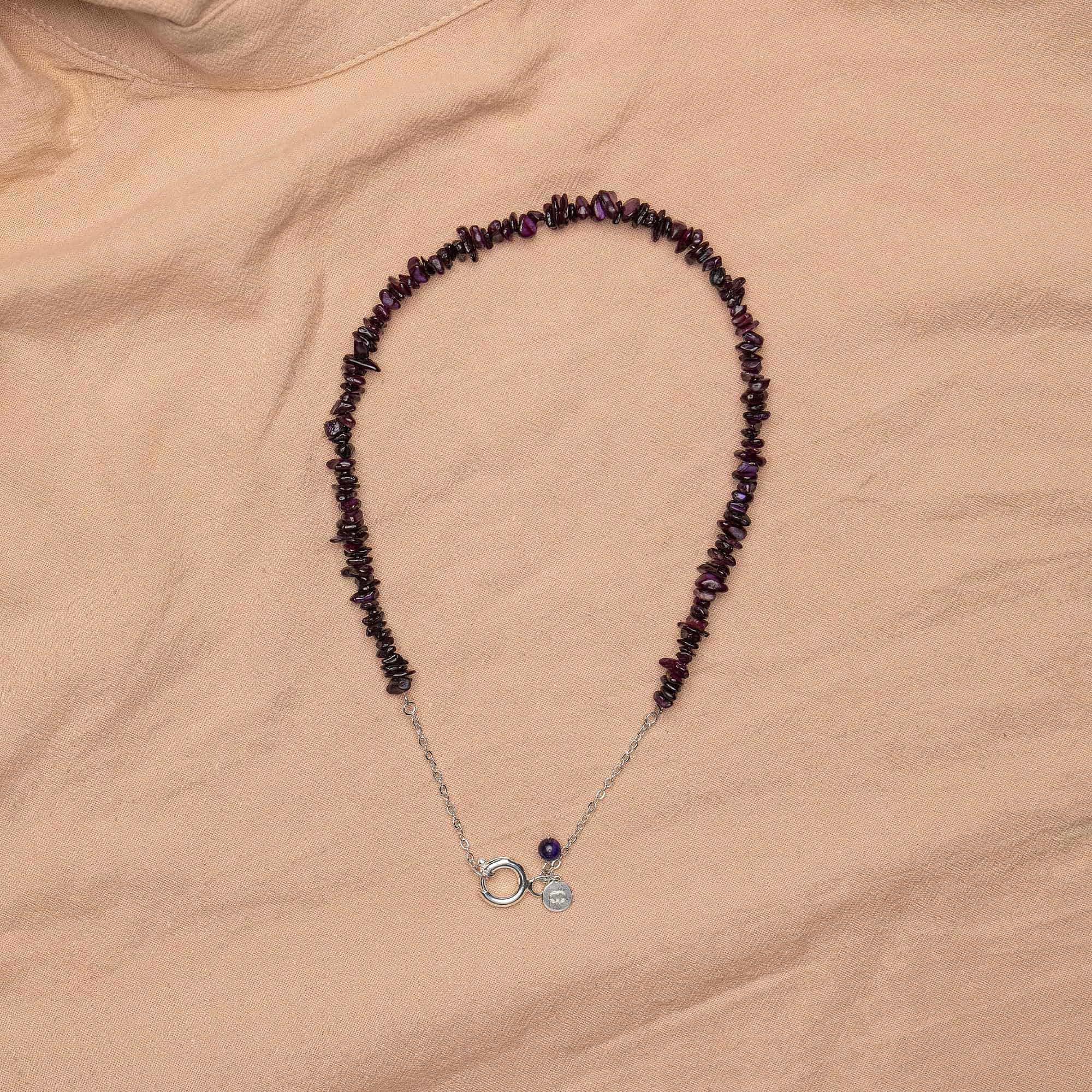 Purple Lock Necklace