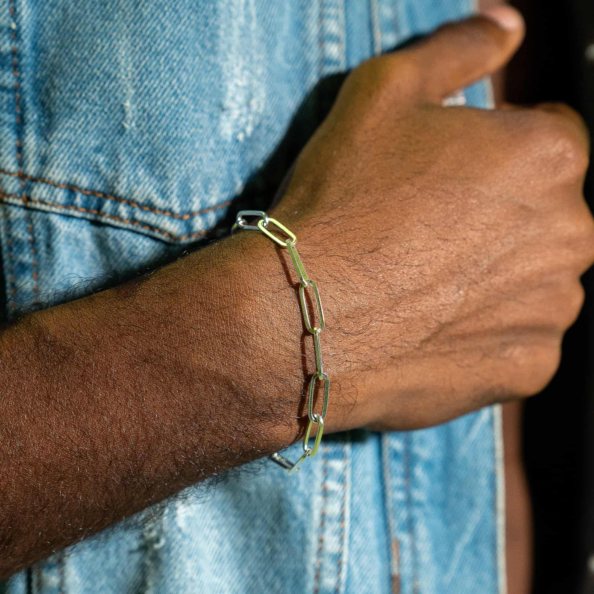 Linked Silver Bracelet